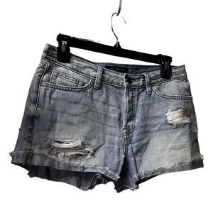 DEY) Women Shorts Size 26 Sanctuary‎ Denim Distressed Boyfriend Button Fly